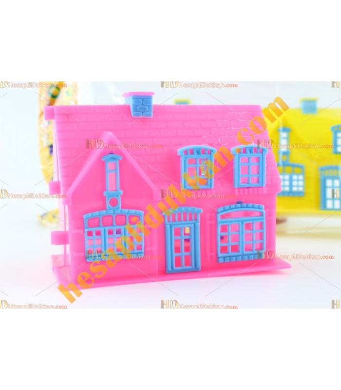 Promosyon oyuncak kız çocukları için mini açılan ev