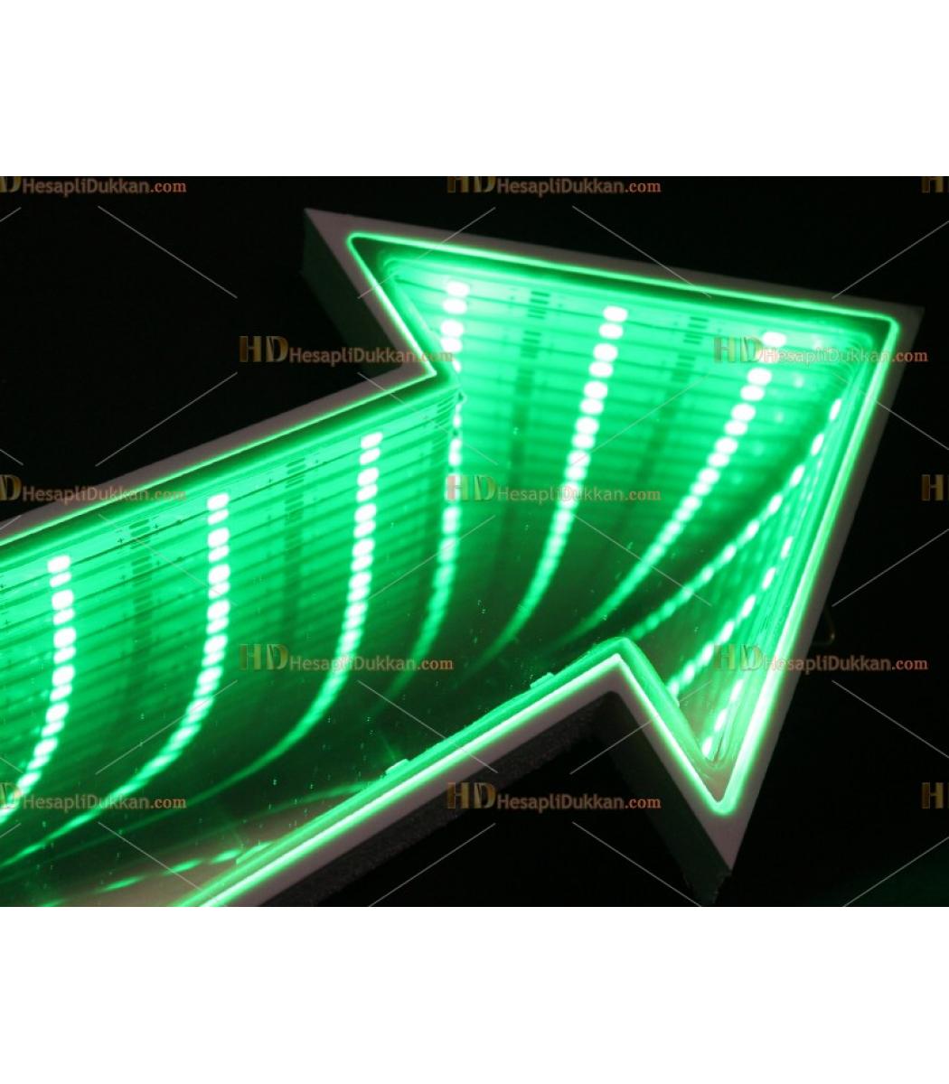 Toptan 3d Tunel Lamba Yesil Ok