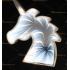 Toptan 3D tünel dekoratif masa lambası unicorn beyaz