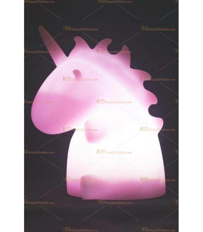 Toptan şirin unicorn ejderha gece lambası pembe