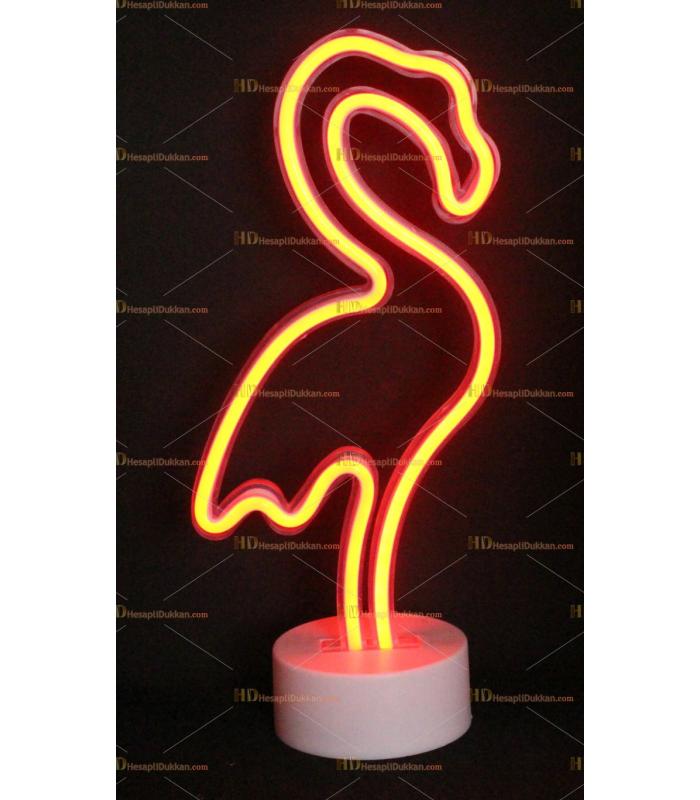 Toptan Led neon lamba Çift Yüz Flamingo