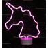 Toptan Led neon lamba Çift Yüz Unicorn