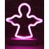 Melek Led Neon Lamba Cloud Lamp Pembe