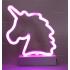 Unicorn Lamp Led Neon Lamba Pembe