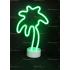 Toptan neon lamba yeşil palmiye ağacı