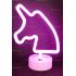 Toptan Neon lamba pembe unicorn