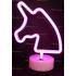 Toptan Neon lamba pembe unicorn