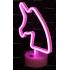 Toptan Neon lamba pembe unicorn