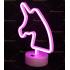 Toptan Neon lamba pembe unicorn