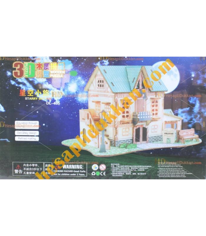 Toptan 3d Ahşap puzzle çiftlik evi