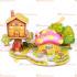 Toptan 3d puzzle mantar ev 4 karton