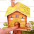 Toptan 3d puzzle mantar ev 4 karton