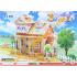 Toptan 3d puzzle Sevimli ev 4 karton 33 parça