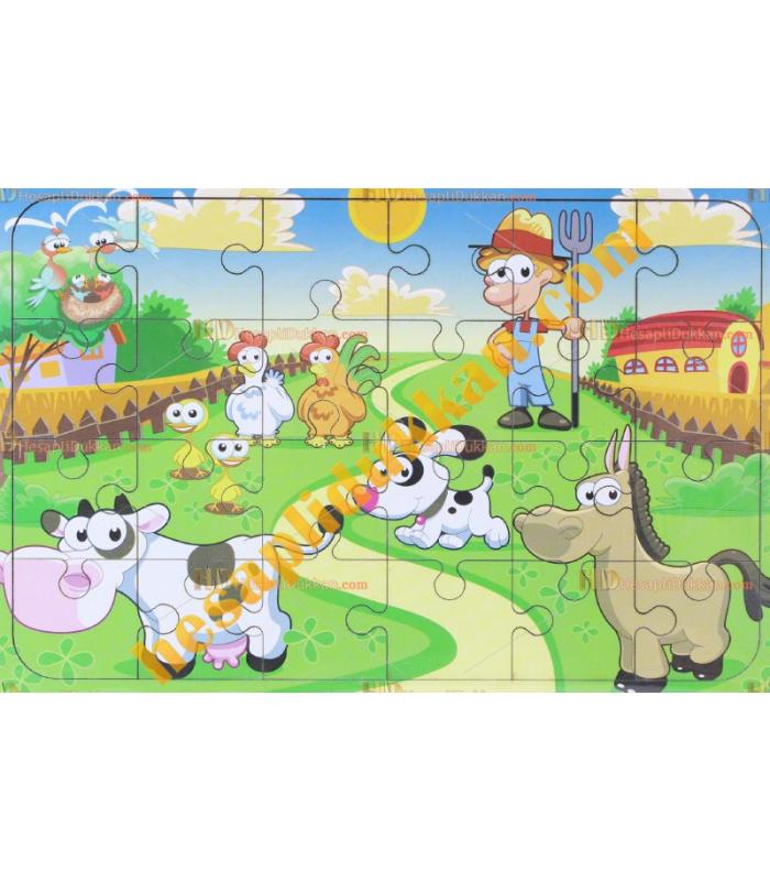 Toptan Ahşap puzzle Ali babanın çiftliği