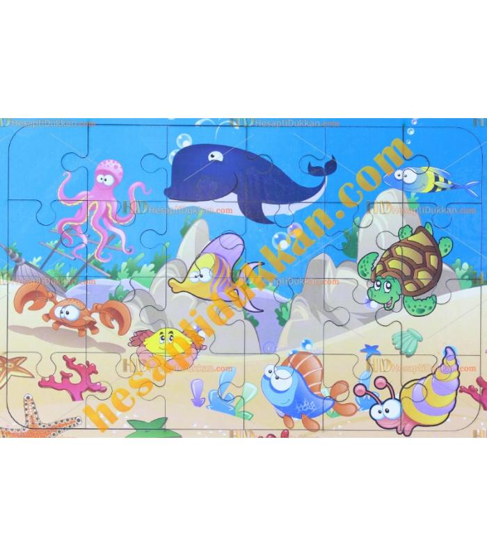 Toptan Ahşap puzzle Deniz hayvanları