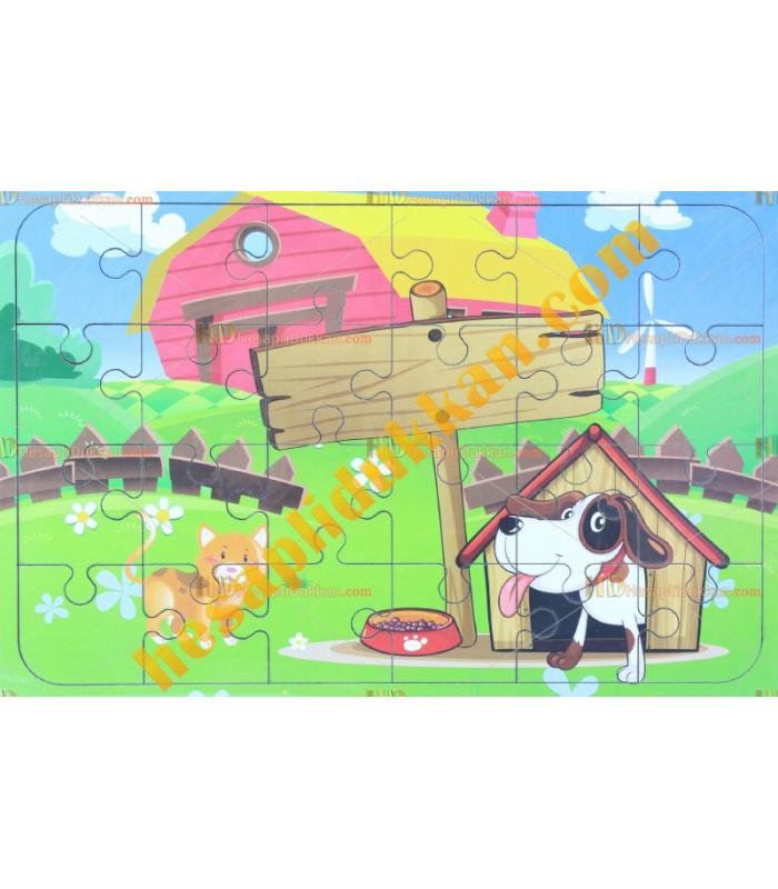 Toptan Ahşap puzzle köpek kulübesi