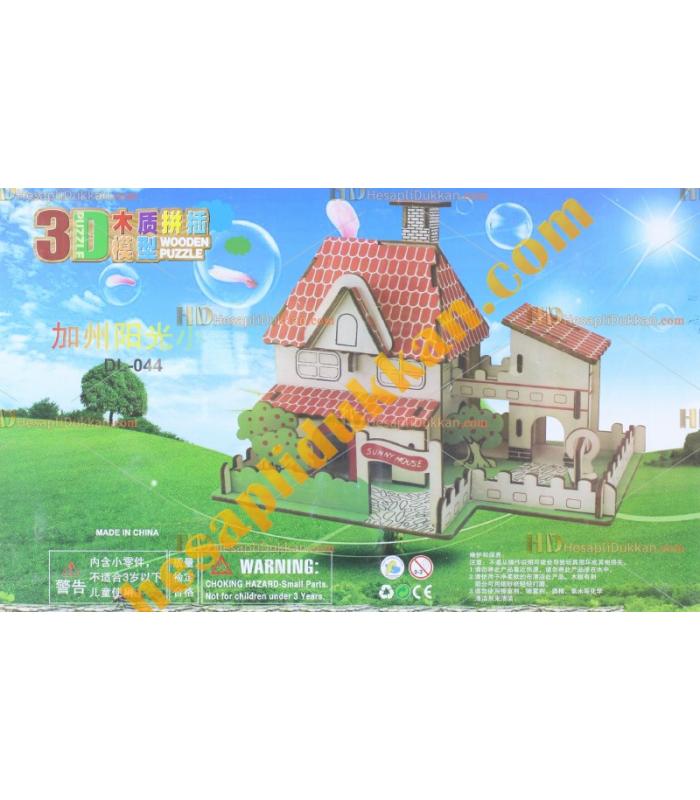 Toptan 3d Ahşap puzzle yayla evi