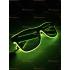 Toptan led ışıklı glow pilli parlayan parti gözlükleri yeşil