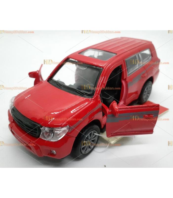 Toptan oyuncak kırmızı jeep metal çek bırak araba