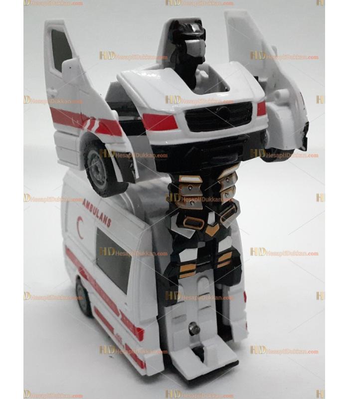 Toptan robot olan ambulans araba oyuncak