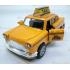 Toptan oyuncak sarı ticari taxi araba çek bırak metal oyuncak
