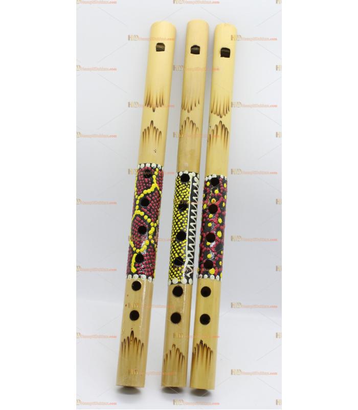 Toptan bambu flüt desenli