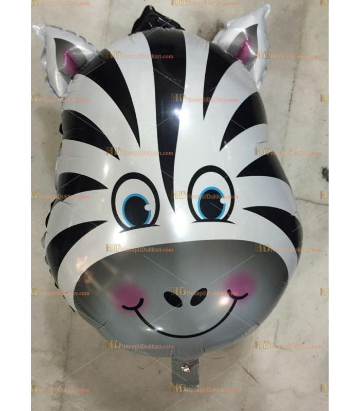 Toptan zebra kafa folyo uçan balon