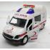 Toptan oyuncak sesli ışıklı ambulans çek bırak metal küçük