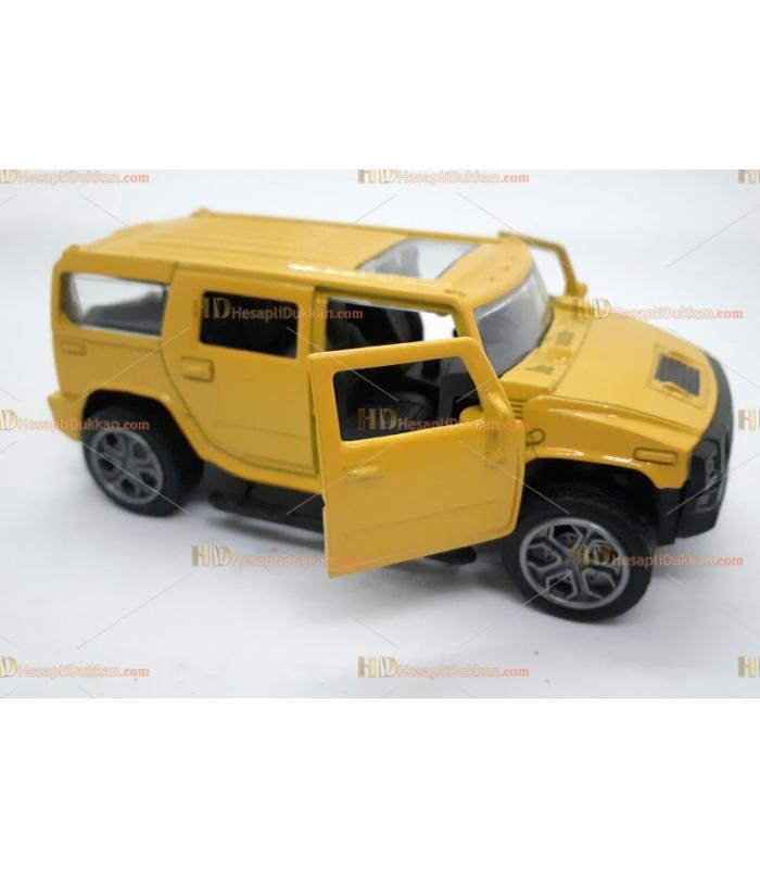 Toptan promosyon oyuncak hummer jeep metal çek bırak