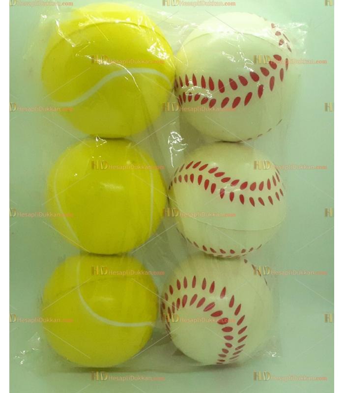 Toptan 10 cm baseball tenis stres topu