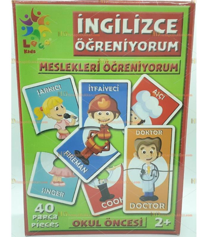 Toptan meslekleri öğreniyorum ingilizce kart seti