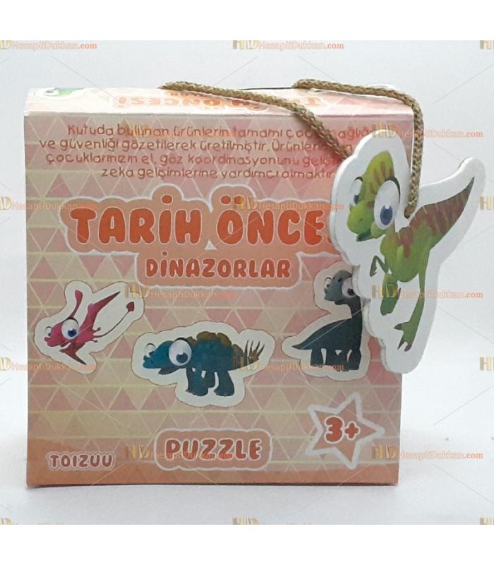 Toptan tarih öncesi dinozorlar eğitici puzzle kartlar