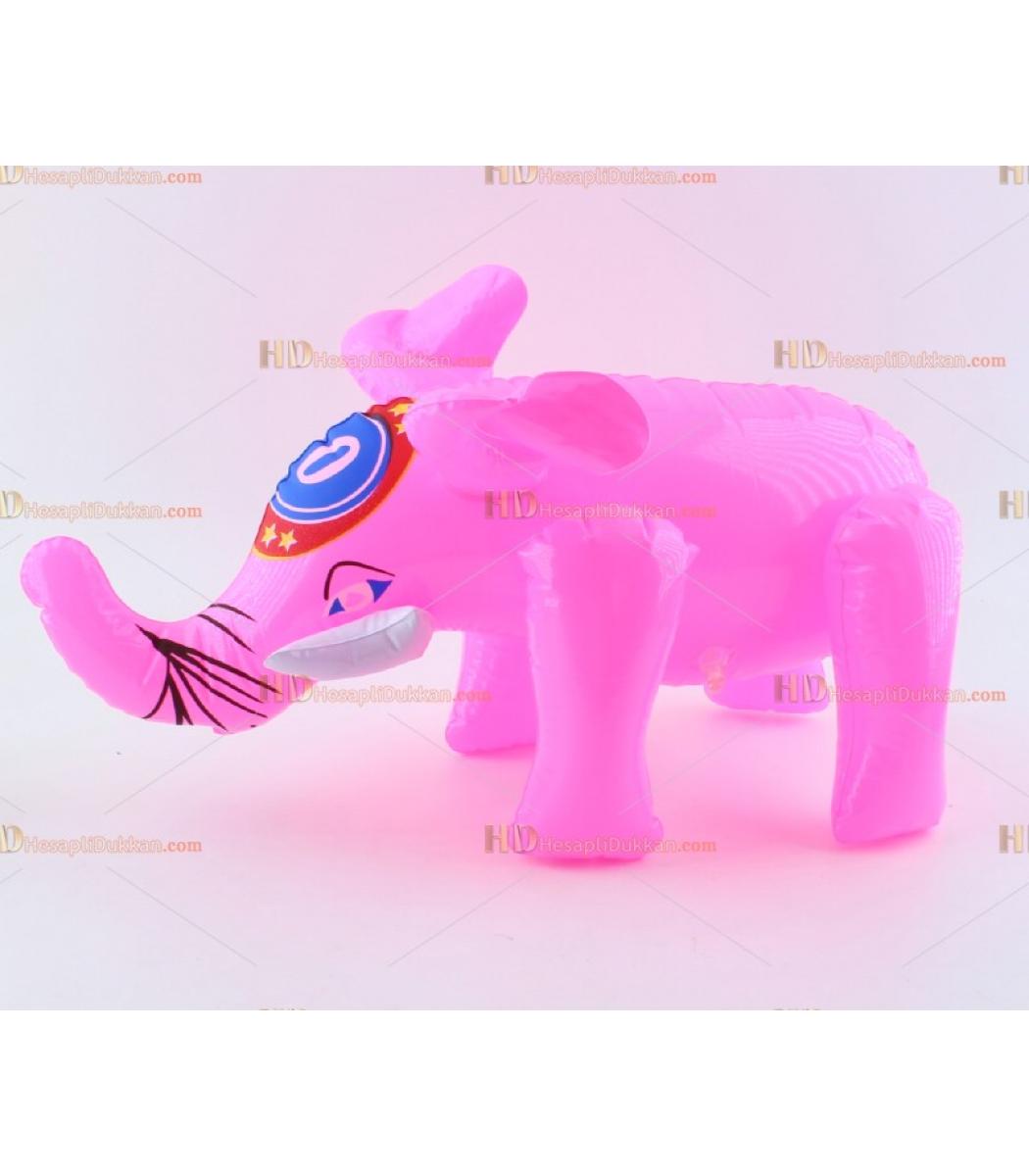 Toptan Plastik Hayvan Sisme Balon Pembe Fil