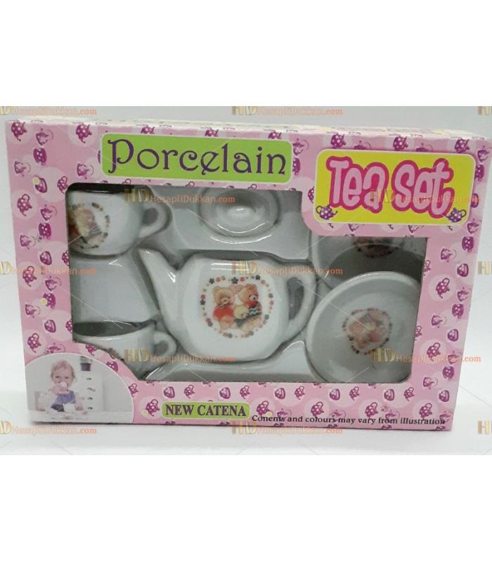 Toptan oyuncak porselen çay seti ucuz fiyat istoç