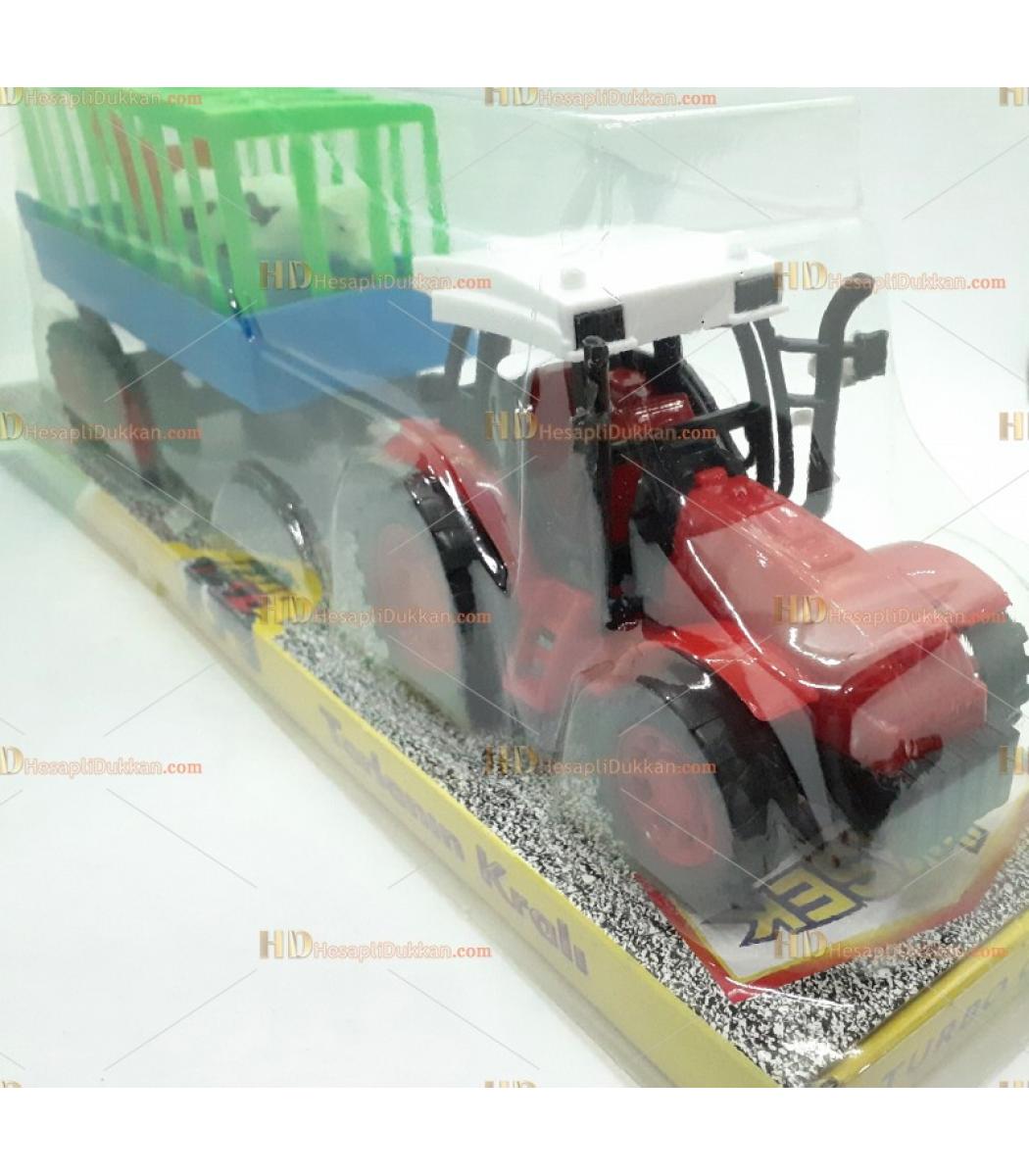 toptan kasali it birak traktor oyuncak kirmizi