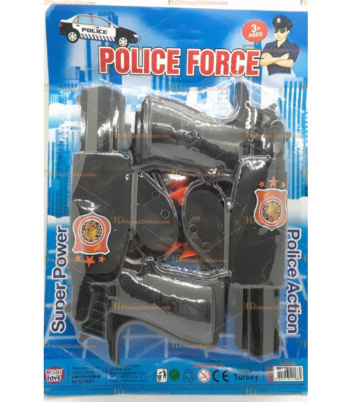 Toptan oyuncak tabanca silah ikili polis set