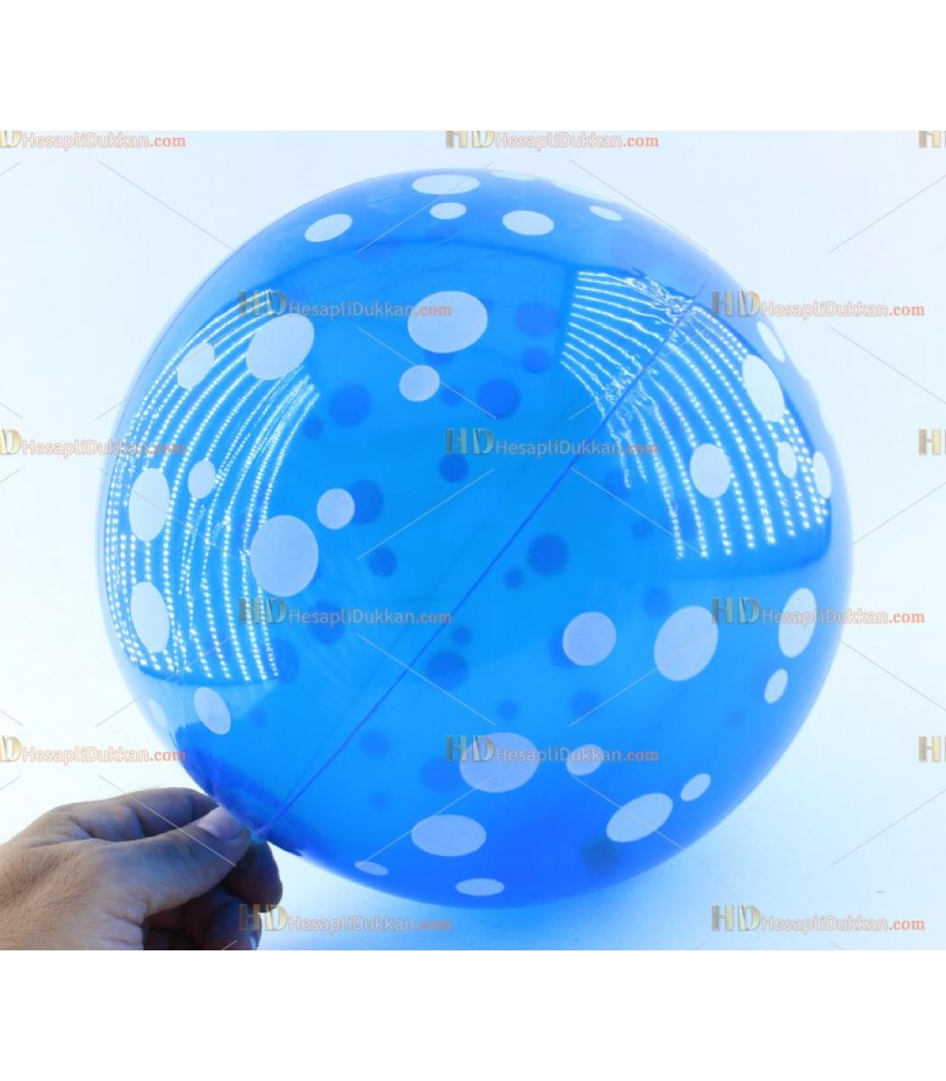 Toptan Plastik Hayvan Sisme Balon Deniz Topu Mavi