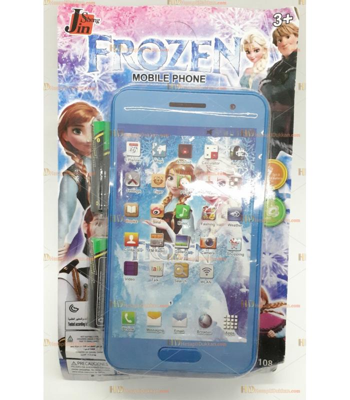 Toptan 3d telefon sesli müzikli kartela telefon frozen