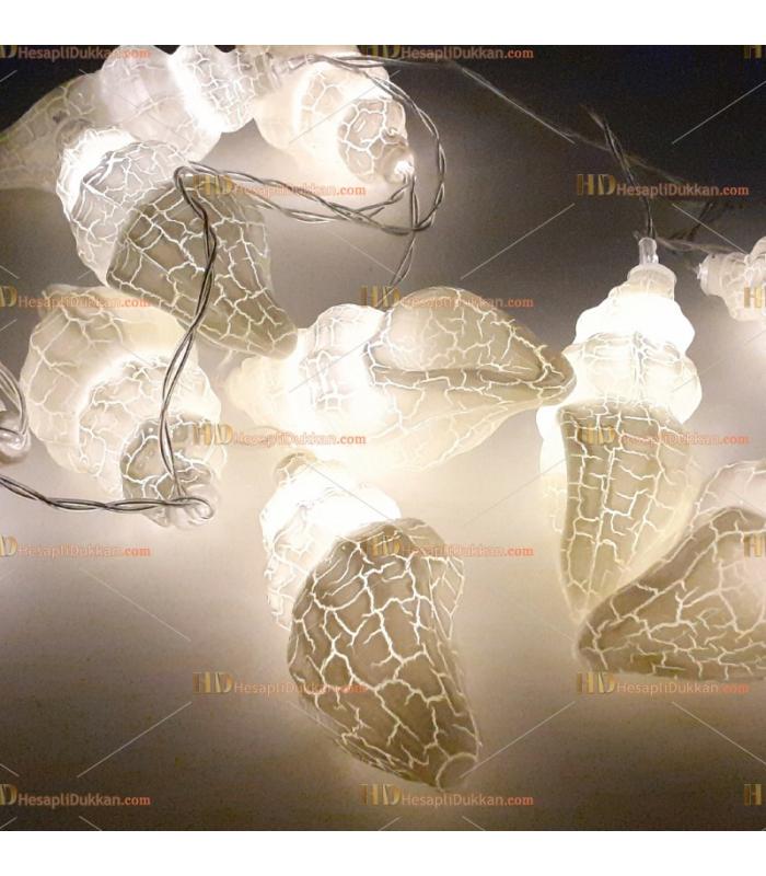 Deniz kabuğu yılbaşı ışığı 2 metre 10 led