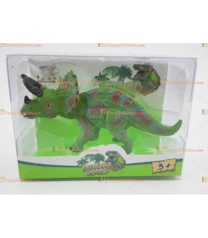 Minik şirin dinozor oyuncak promosyon kutulu yeşil dino