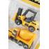 Mini iş makinesi oyuncak araba set beton mixer forklift