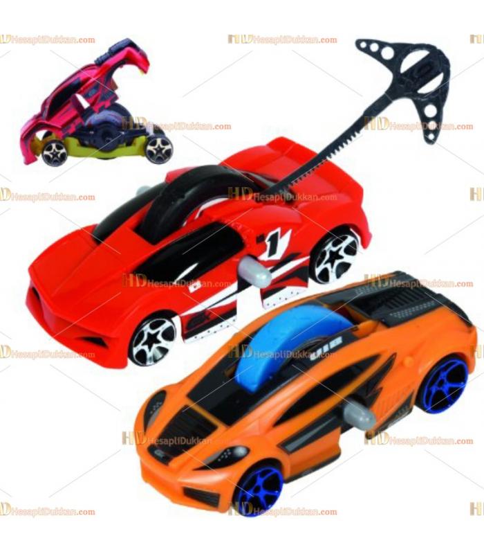 GX Racers Gyro Yarış arabaları ikili rampalı set