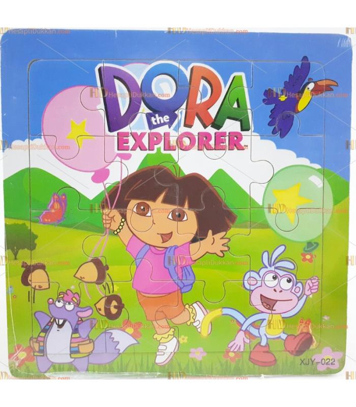 Toptan yapboz puzzle ahşap oyuncak kaşif dora