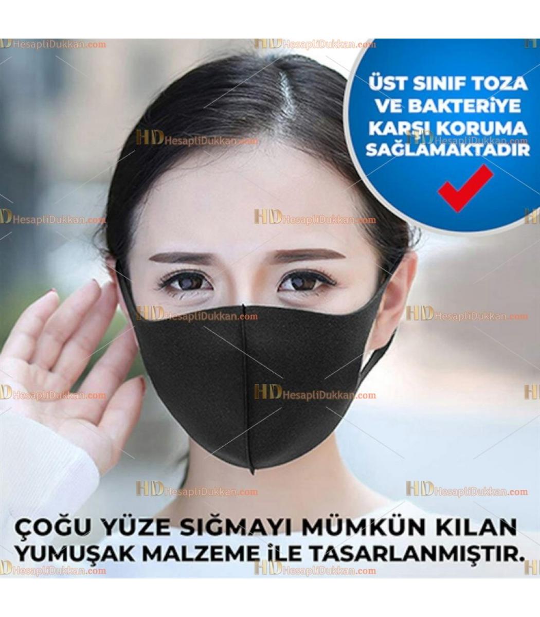 Nano Siyah Maske Yikanabilir Fiyat Steril Ambalaj Agiz Burun Yuz Solunum Koruma Maskesi