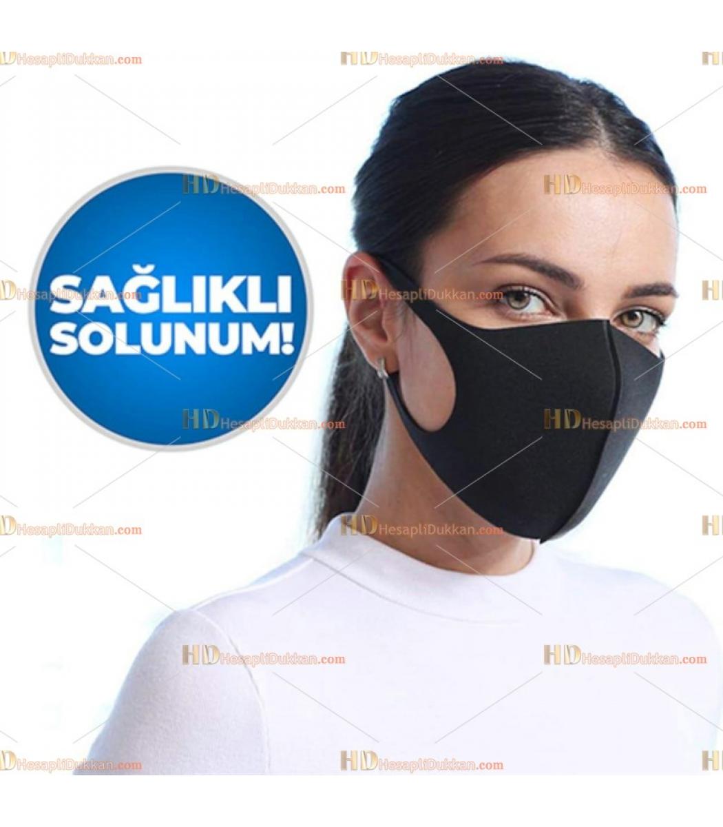 Nano Siyah Maske Yikanabilir Fiyat Steril Ambalaj Agiz Burun Yuz Solunum Koruma Maskesi