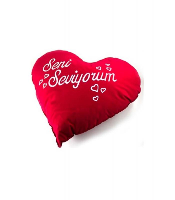 33 cm kalp yastık sevgililer günü hediyelik eşya ucuz fiyatı