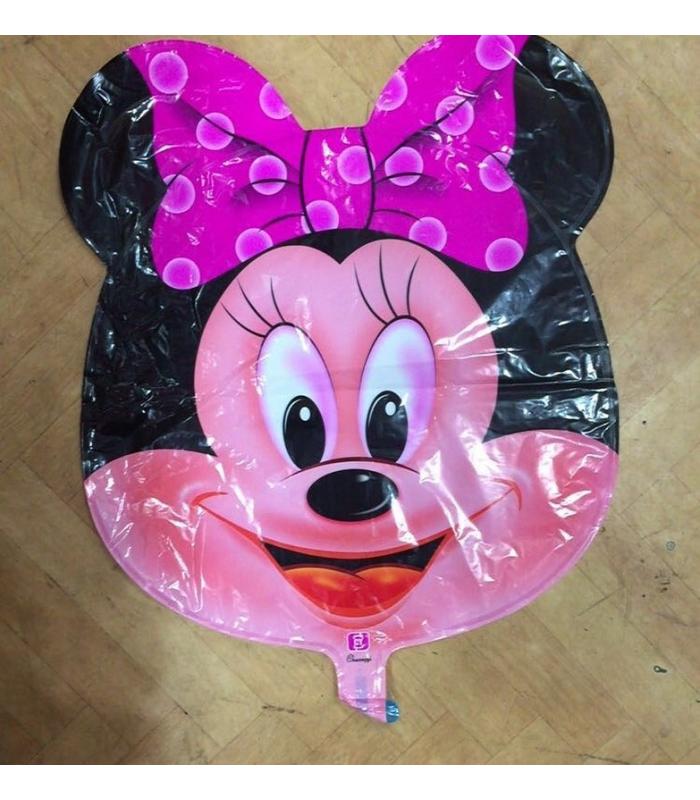 Toptan Küçük minnie kafa folyo balon