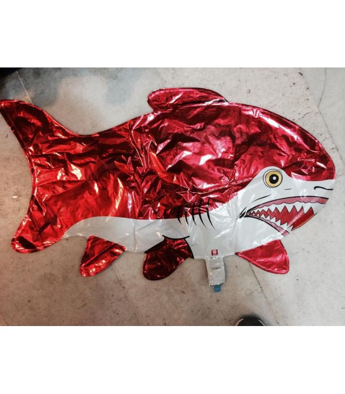 Toptan orta kırmızı 2 köpek balığı folyo balon