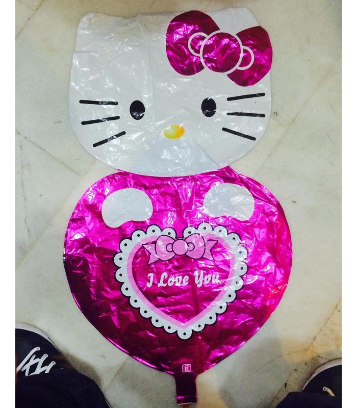 Toptan Büyük Hello Kitty Kalp folyo balon