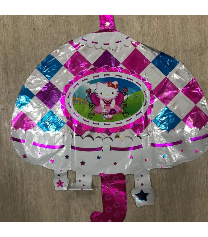 Toptan orta hello kitty şemsiye folyo balon